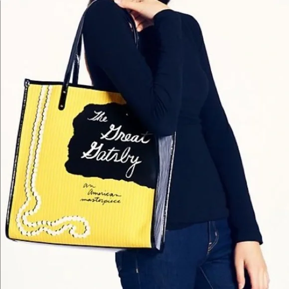 SOLD Kate Spade Rare Great Gatsby Tote - Picture 2 of 13